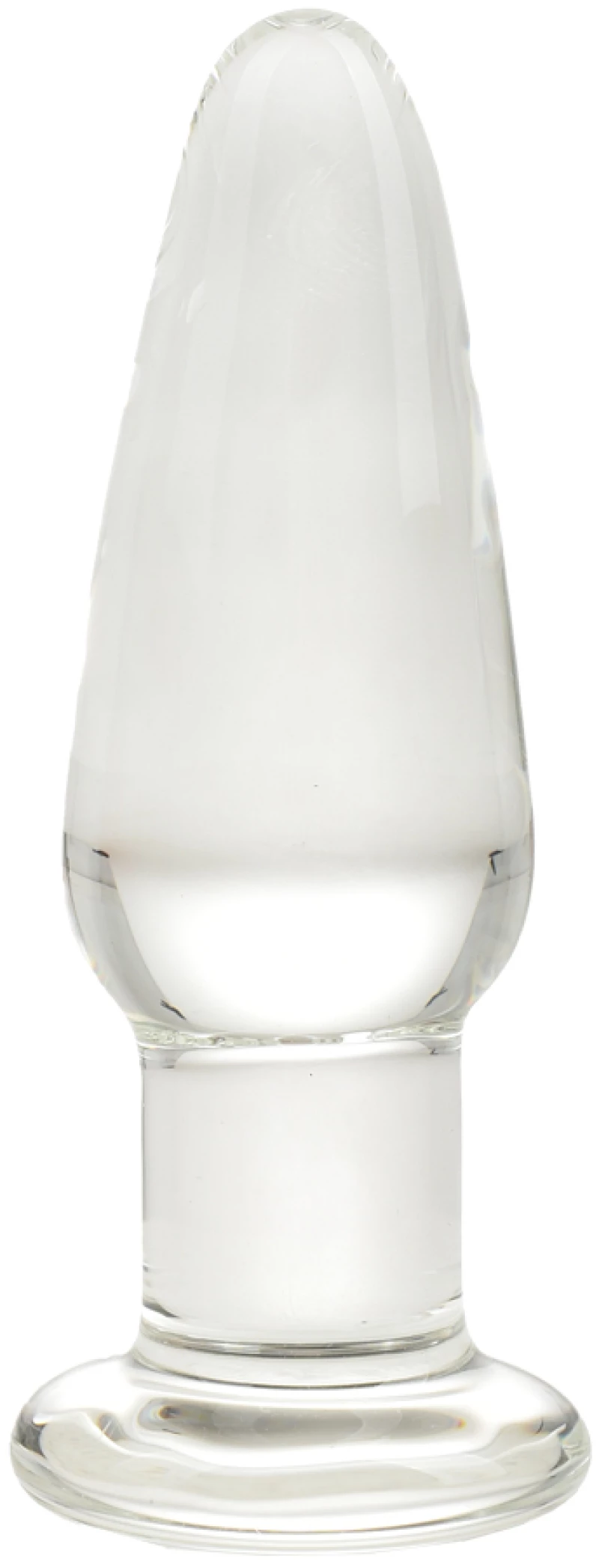 Anal Glass Plug No. 3, Premium Glass, Clear, 11.5 cm, Guilty Toy