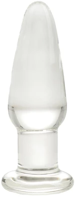 Anal Glass Plug No. 3, Premium Glass, Clear, 11.5 cm, Guilty Toy