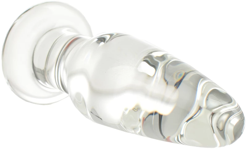 Anal Glass Plug No. 3, Premium Glass, Clear, 11.5 cm, Guilty Toy
