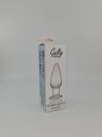 Anal Glass Plug No. 3, Premium Glass, Clear, 11.5 cm, Guilty Toy