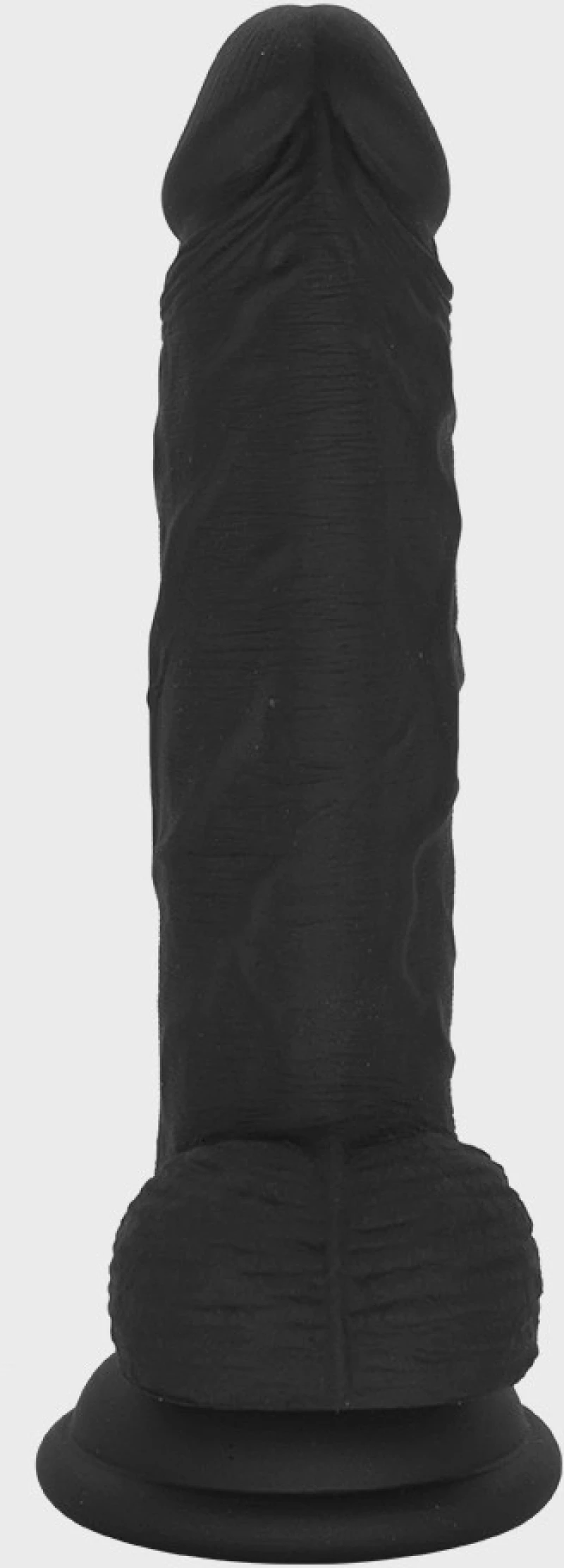 Martin Realistic Dildo with Suction Cup, Liquid Silicone, Black