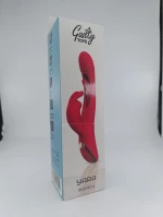 Yara Vibrator, Vibrating & Tapping, Silicone, Magnetic USB, Red,