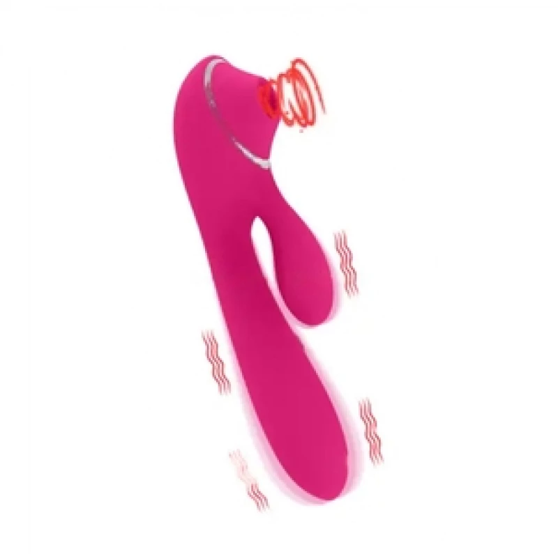 Mystic Love Vibrator, 10 Vibration Modes, 3 Suction Modes, Silic