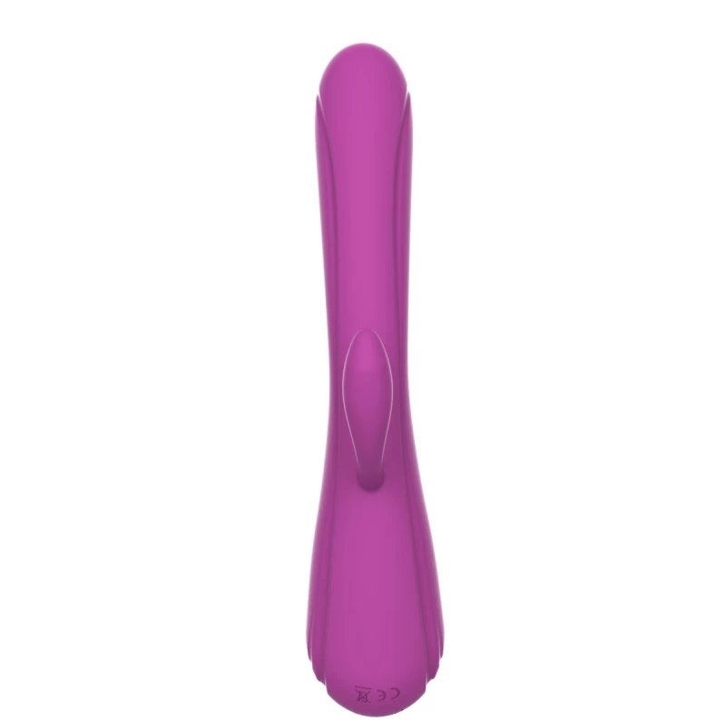 Leila Rabbit Vibrator, Vibrating&Licking, Silicone, USB, Purple,