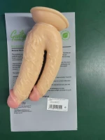 Realistic Double Dildo with Suction Cup, Natural, 21 cm