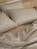 Σετ Σεντόνια Cotton Feelings 928 Beige Μονό με λάστιχο(105x205 30)