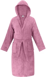 Μπουρνούζι με κουκούλα OLIA NUDE PINK Μπουρνούζι με κουκούλα: XLarge