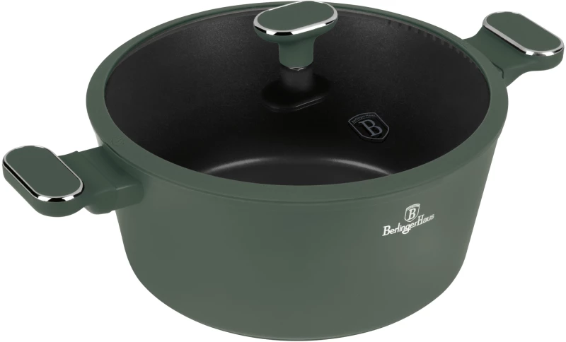 Berlinger Haus Κατσαρόλα με Καπάκι (6,1 Λίτρα) Matte Green BH-8202