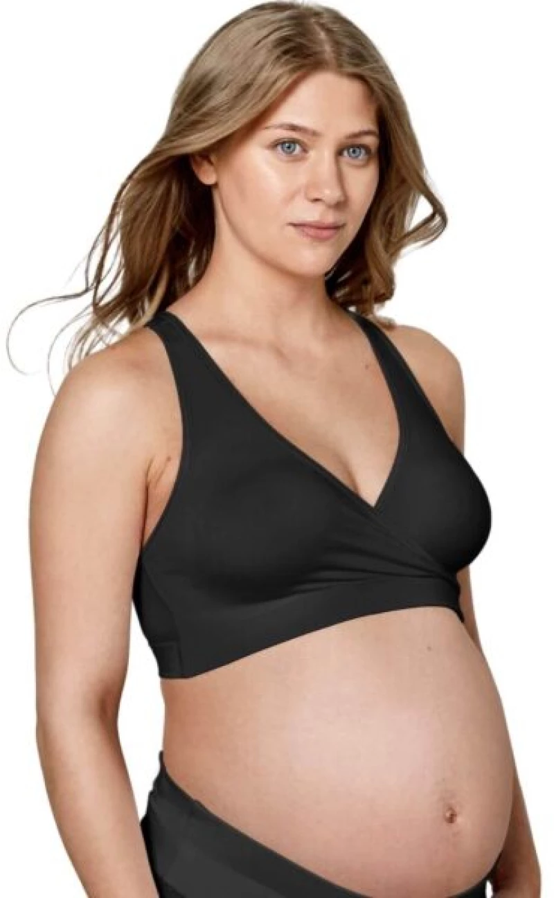 Medela Στηθόδεσμος Εγκυμοσύνης & Θηλασμού Keep Cool™ Sleep Bra Μαύρο Large 101044229