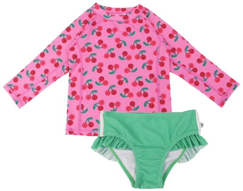 Zoocchini Σετ UV Μαγιό και Μπλούζα Cherry - 2 ΕΤΩΝ ZOO16410-2T Κορίτσι