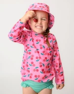 Zoocchini Σετ UV Μαγιό και Μπλούζα Cherry - 2 ΕΤΩΝ ZOO16410-2T Κορίτσι