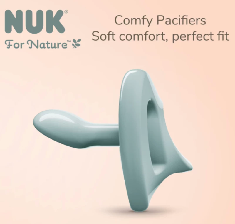NUK Πιπίλα Σιλικόνης με Θήκη First Choice Soft 0-6μηνών Πράσινο 175.376green