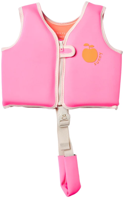 SunnyLife Γιλέκο Κολύμβησης 2-3 Ετών Poppy the Peach Neon Pink 26180091