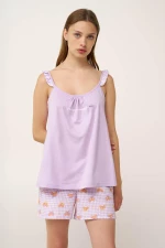 Vamp Βαμβακερό Baby Doll με Τιράντες 24314-LILLA PASTEL