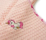 Κουβέρτα Πικέ Κούνιας (100x160) Unicorn 187 Pink Dimcol