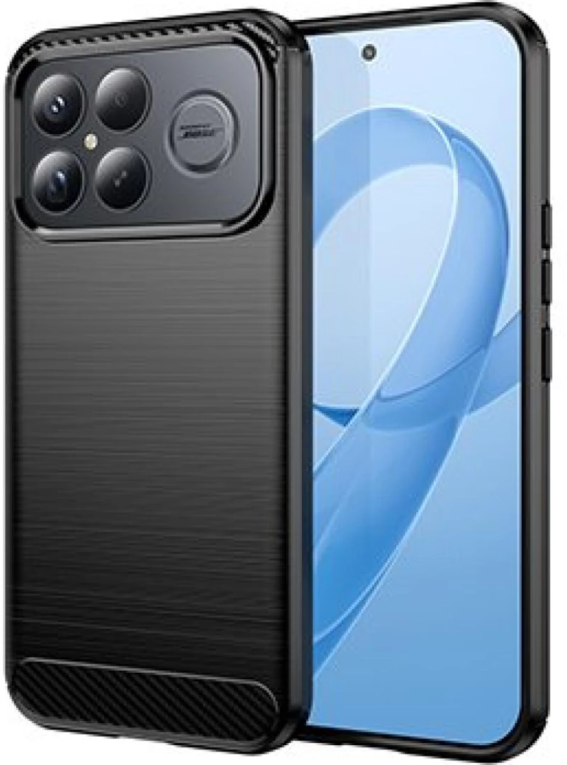 Θήκη Xiaomi Poco F8 Ultra Techsuit Carbon Silicone Σιλικόνης - Black (5949419350496)