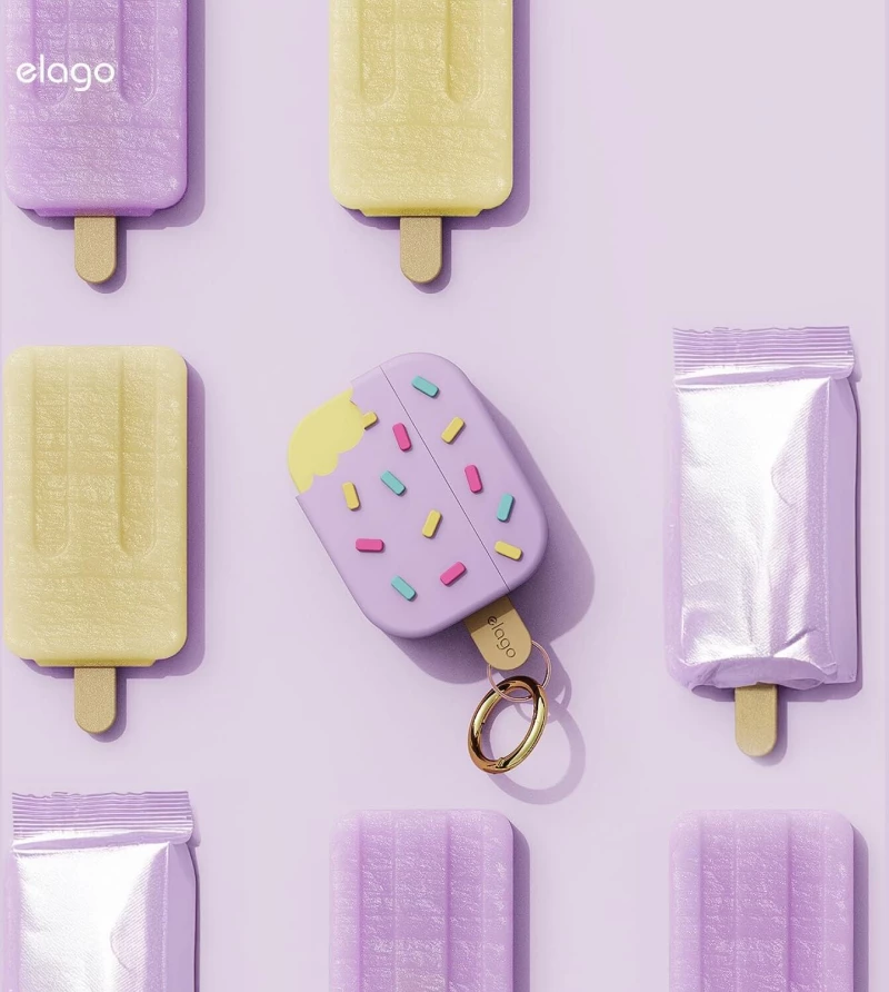 Θήκη AirPods Pro 3rd Gen Elago Ice Cream Hang Case Σιλικόνης - Lavender (EAPP3ICE-HANG-LV)