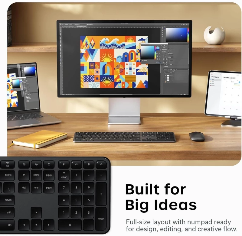 Πληκτρολόγιο Satechi Slim EX3 Wireless Keyboard Ασύρματο Bluetooth QWERTY Αγγλικό US - Space Black (ST-KEX3C-EN)