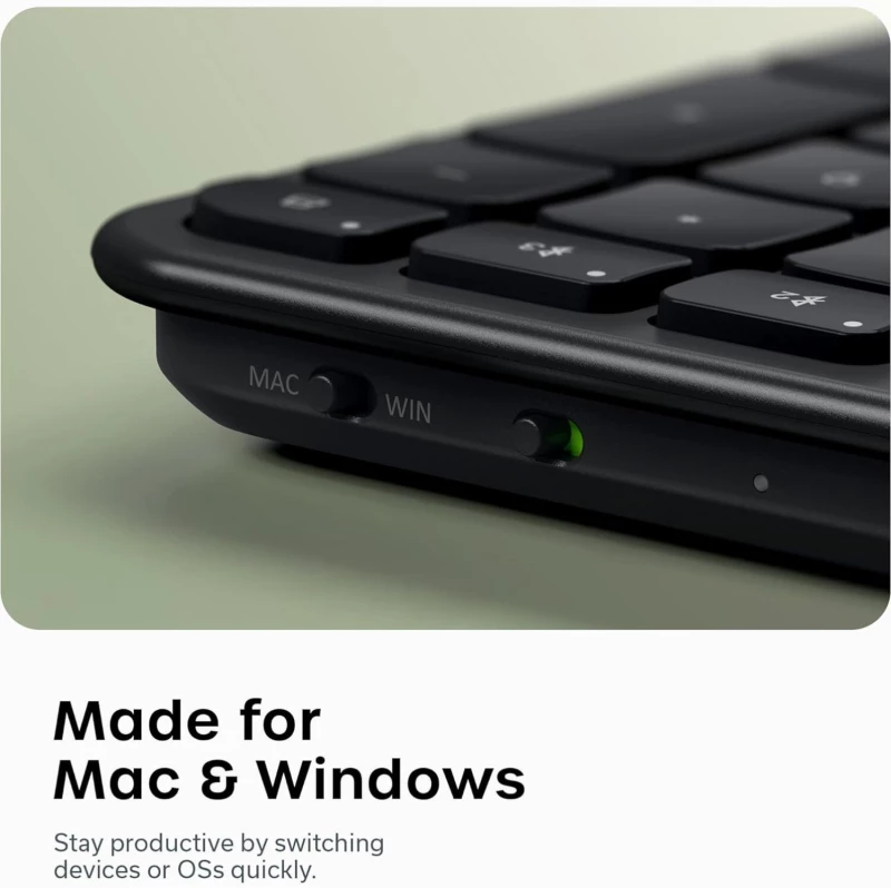 Πληκτρολόγιο Satechi Slim EX3 Wireless Keyboard Ασύρματο Bluetooth QWERTY Αγγλικό US - Space Black (ST-KEX3C-EN)