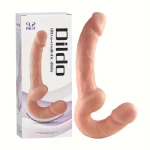 Διπλό Strap-on Dildo Love Market Μπεζ