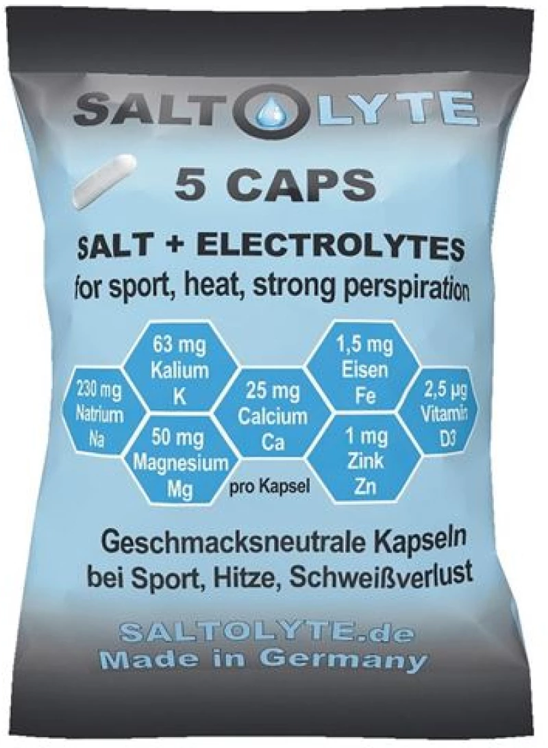 Saltolyte Salt & Electrolytes - Κάψουλες Αλάτων & Ηλεκτρολυτών 5 caps