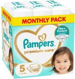 PAMPERS Βρεφικές Πάνες Premium Care No.5, 11-16kg 160 Tεμάχια MSB