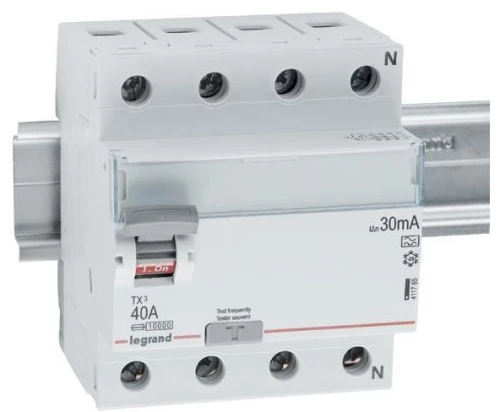 Αυτόματο ρελέ διαρροής TX3 A 4P-40A 30MA HPI 411765-Legrand 411765