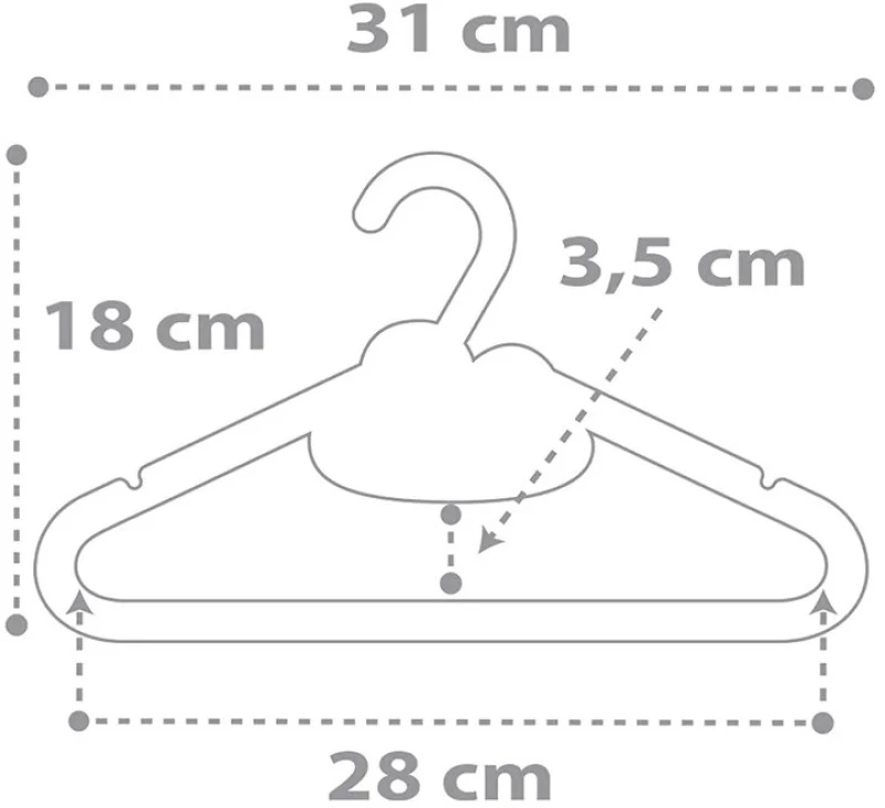 Baby Dreams Gray κρεμάστρες (4010E)