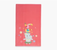 Παιδική Πετσέτα Θαλάσσης Nef-Nef Aloha Hippo Coral 70x120