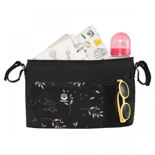 Τσαντάκι Καροτσιού Dooky Deluxe Romantic Leaves Black DK-5128206