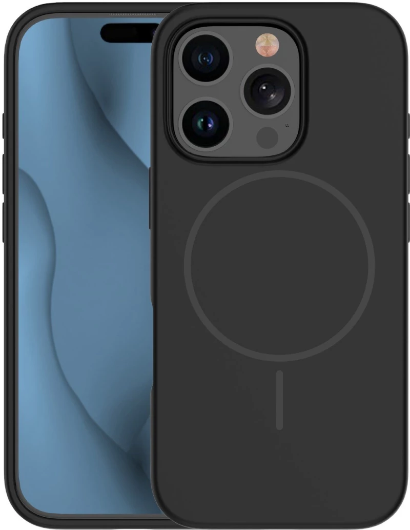 Silicone Thin Mag case for iPhone 13 Pro 6,1" black