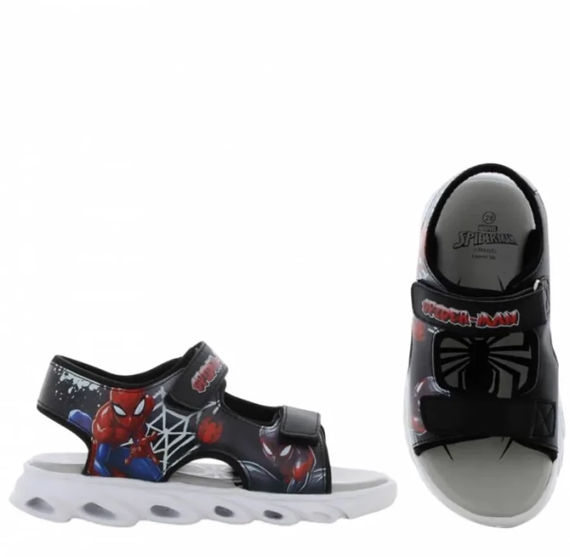 SPIDERMAN SANDALS LIGHTS SP014995 BLACK/WHITE/RED