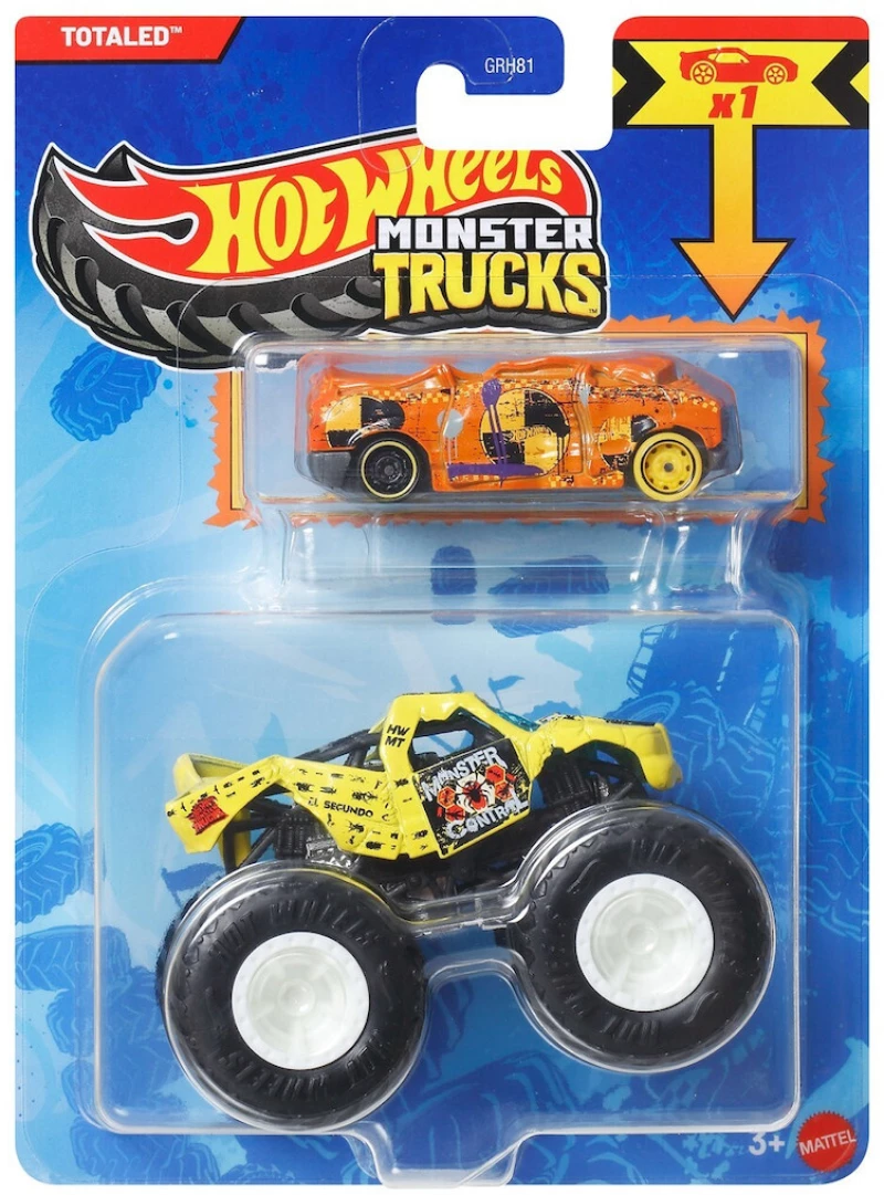 HOT WHEELS: MONSTER TRUCKS - TOTALED 2-PACK JJT54- GRH81 JJT54