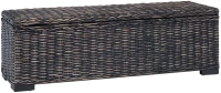 Κουτί αποθήκευσης με αποθήκευση Μαύρο 110 x 35 x 45 cm Μαύρο 344883