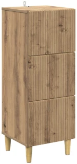 Ντουλάπι με Συρτάρια Artisan Δρυς 33 x 34,5 x 90 εκ Καφέ 894624
