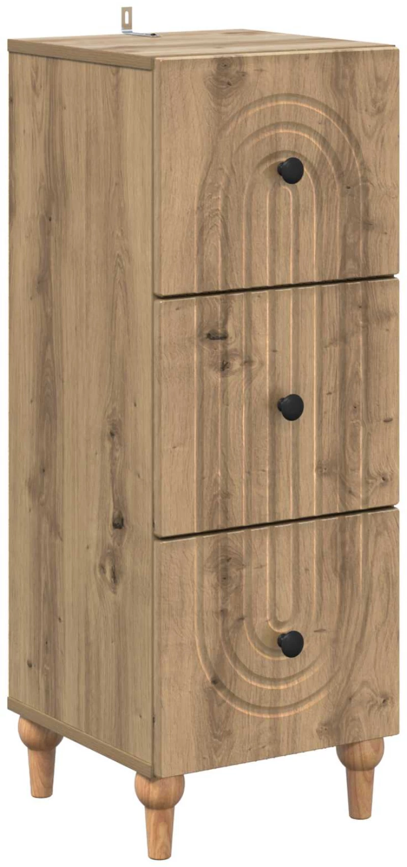Ντουλάπι με Συρτάρια Artisan Δρυς 33 x 34,5 x 90 εκ Καφέ 894164