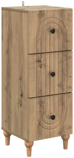 Ντουλάπι με Συρτάρια Artisan Δρυς 33 x 34,5 x 90 εκ Καφέ 894164