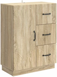 Πλαϊνό γραφείο με συρτάρι Sonoma Δρυς 66 x 34,5 x 87 εκ. Καφέ 895317