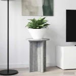 Βάση φυτών 2 pcs Γκρι Sonoma Ø29,5 x 40 εκ. Επεξεργασμένο Ξύλο Γκρι 899741