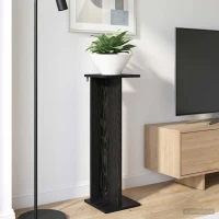 Βάση φυτών 2 pcs Μαύρη Δρυς 25 x 25,5 x 80,5 εκ. Μαύρο 899645
