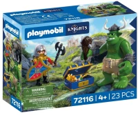 PLAYMOBIL KNIGHTS ΛΕΟΝΤΟΚΑΡΔΟΣ ΙΠΠΟΤΗΣ ΚΑΙ ΤΡΟΛ ΜΕ ΘΗΣΑΥΡΟ 72116