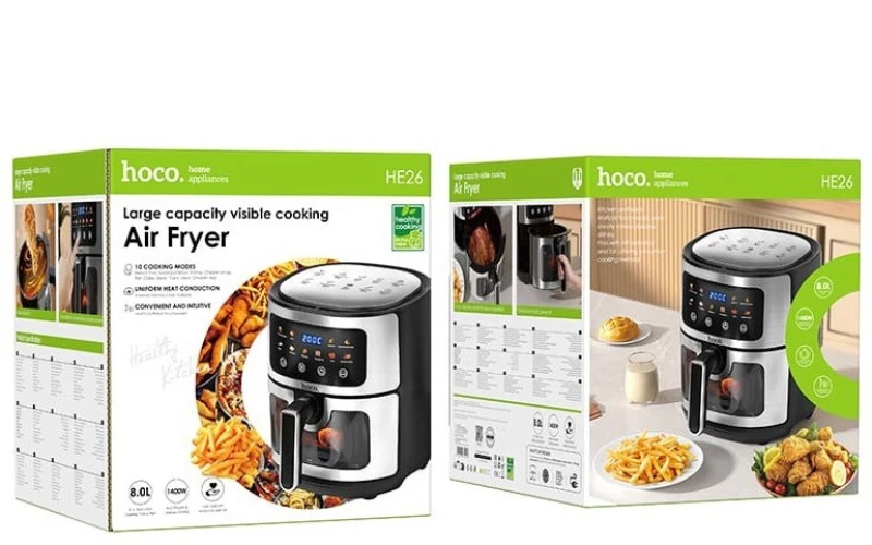 Hoco HE26 Air Fryer 8L 1400W Μαύρο