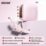 Wekome F97 Power Bank 10.000mAh 22.5W Fast Charge Λευκό