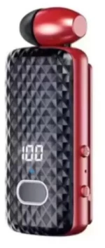 Fineblue F588 In-ear Bluetooth Handsfree Ακουστικό Κόκκινο