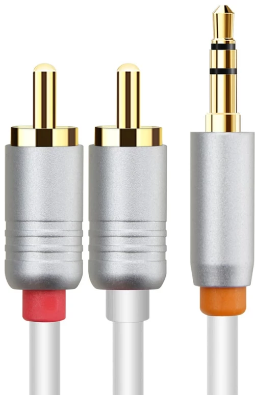 CABLETIME καλώδιο ήχου 3.5mm σε 2x RCA CT-AV314-P12G, 3m, λευκό