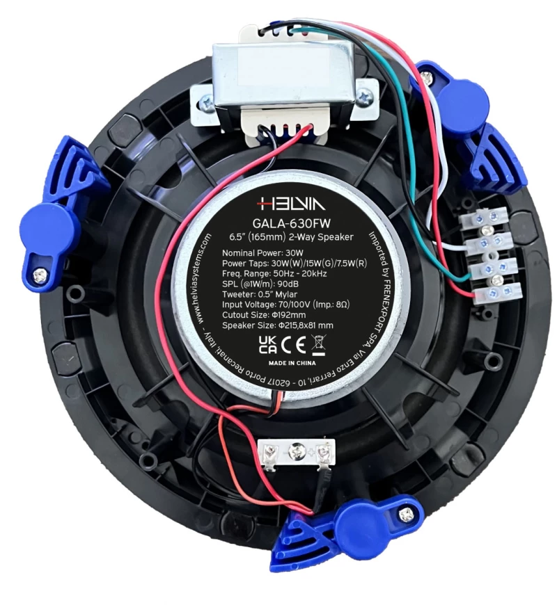 Helvia GALA 630FW - Ηχείο Οροφής Ομοαξονικό 6.5” 2-Way, 30W/100V