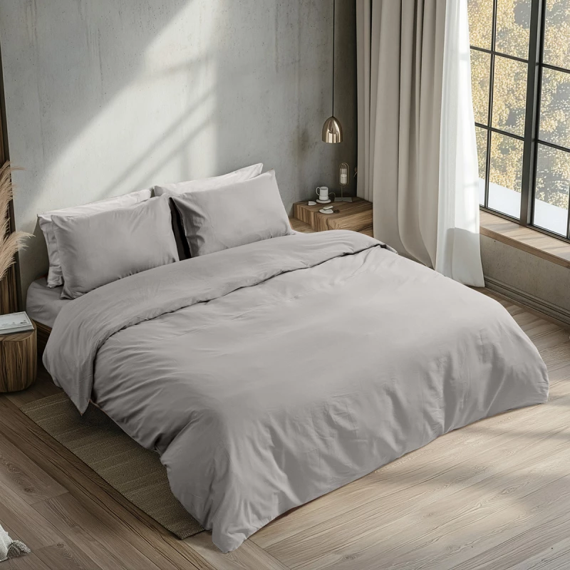 Beauty Home Ζεύγος μαξιλαροθήκες Prime Art 1230 53x73 Γκρι