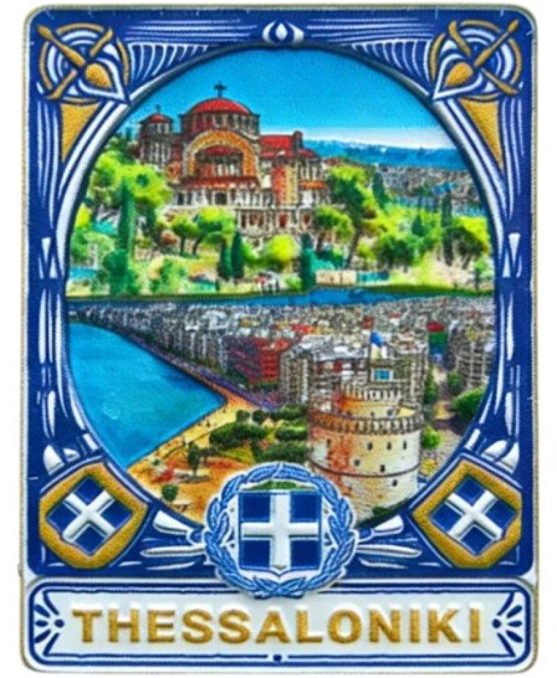 Τουριστικό μαγνητάκι Souvenir - Σετ 12pcs - Thessaloniki - 678555
