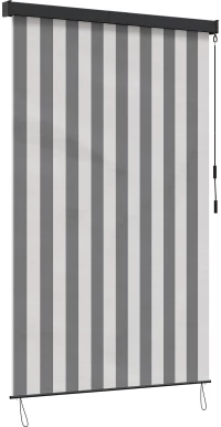 vidaXL Ρόλερ Γκρι και Λευκό 120 x 250 cm Ύφασμα και Αλουμίνιο