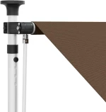 vidaXL Χειροκίνητη Ανακλινόμενη Σκίαση Taupe 350 cm